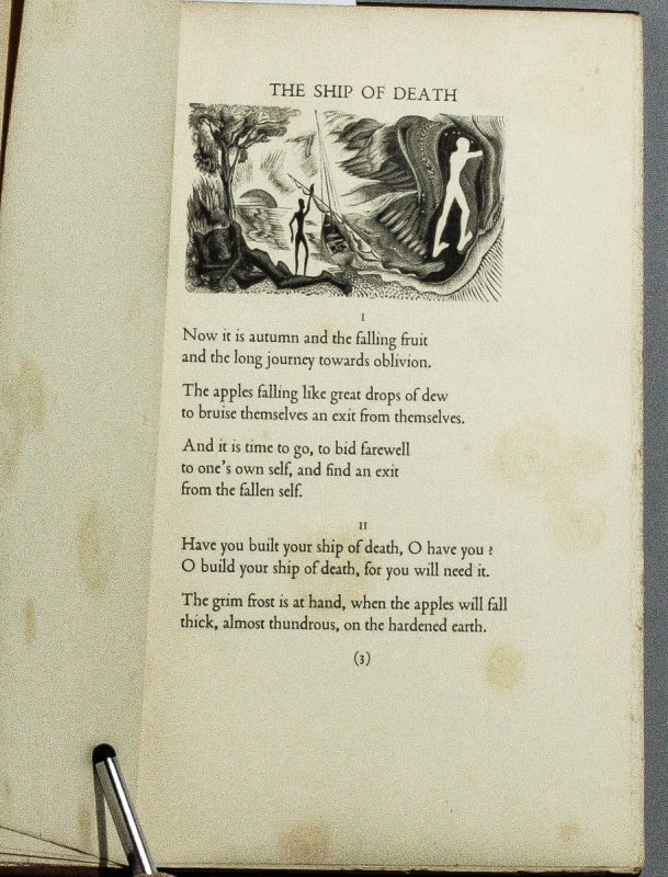 the-ship-of-death-and-other-poems-with-wood-engravings-by-blair-hughes