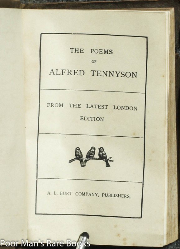 THE POETICAL WORKS: THE POEMS OF ALFRED TENNYSON. FROM THE LATEST ...